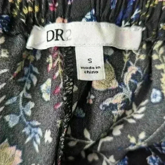 DR2 Wide Leg Floral Pant with Pockets - Picture 6 of 7